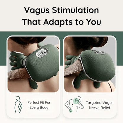 Relaxo vagus nerve massager displaying adaptive vibration stimulation